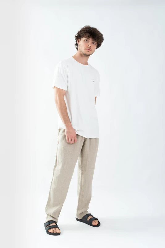 Calça Linho Natural Leblon