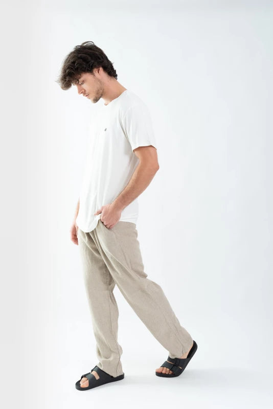 Calça Linho Natural Leblon
