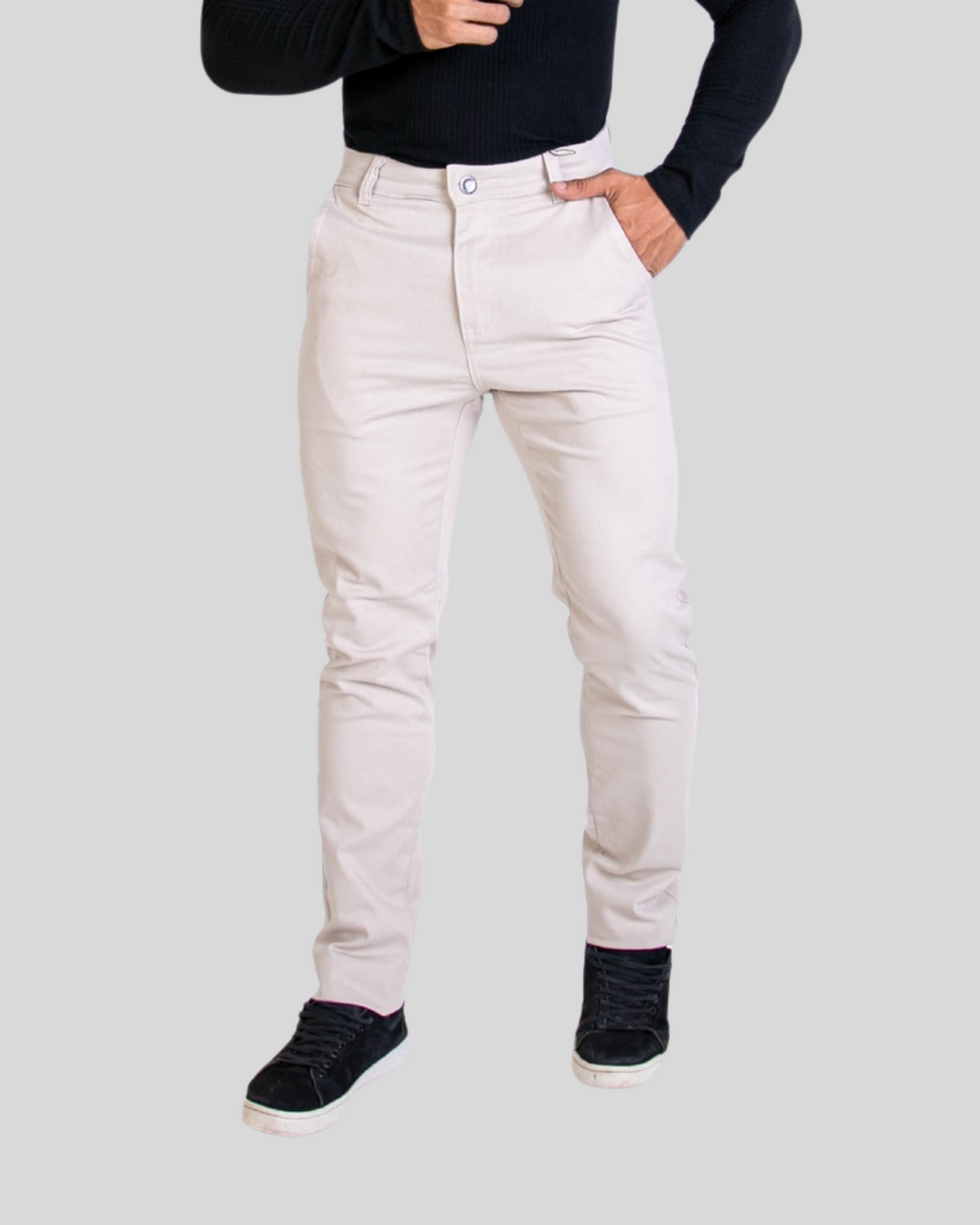 Calça Sarja Alfaiataria Slim Fit com Elastano