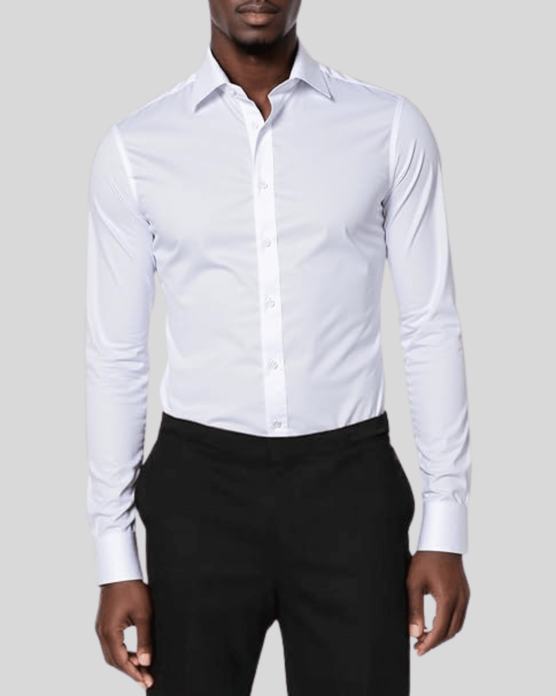 Camisa Masculina Slim Fit em Algodão Egípcio Roupa Alfaiataria Leblon Branco M 