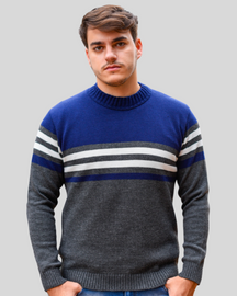 Cardigã Masculino em Lã Merino