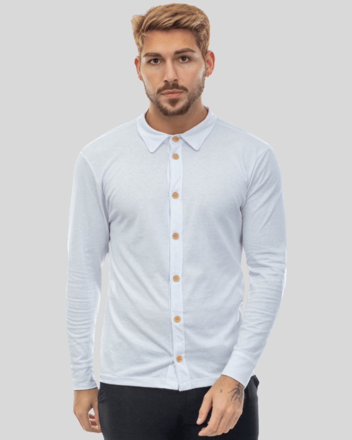 Camisa Slim Sustentável Leblon Alfaiataria Roupa Alfaiataria Leblon Branco P 