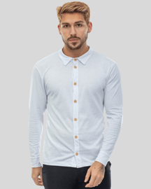 Camisa Slim Sustentável Leblon Alfaiataria Roupa Alfaiataria Leblon Branco P 