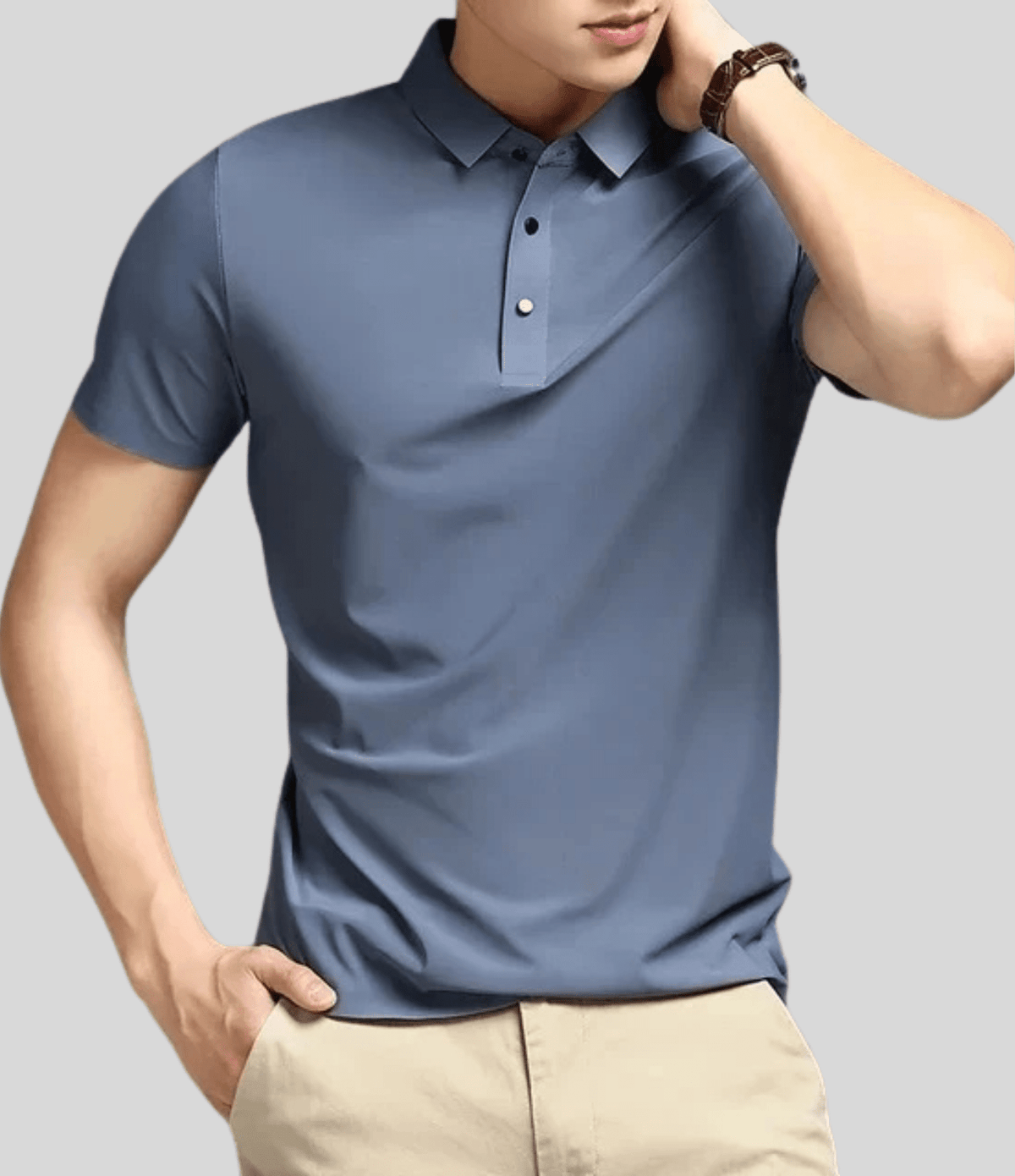 Polo Leblon Premium – Tecido Gelado Elástico Vestuario Alfaiataria Leblon Azul P 