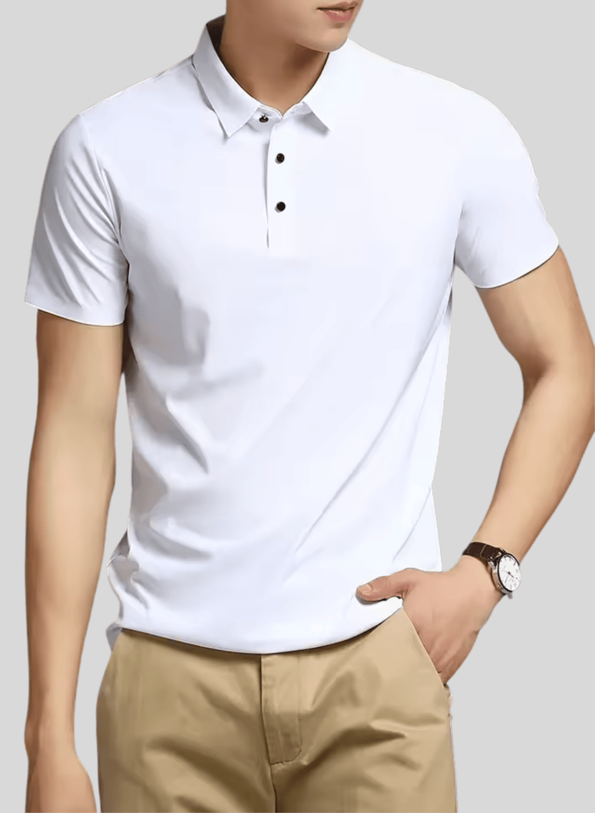 Polo Leblon Premium – Tecido Gelado Elástico Vestuario Alfaiataria Leblon Branco P 