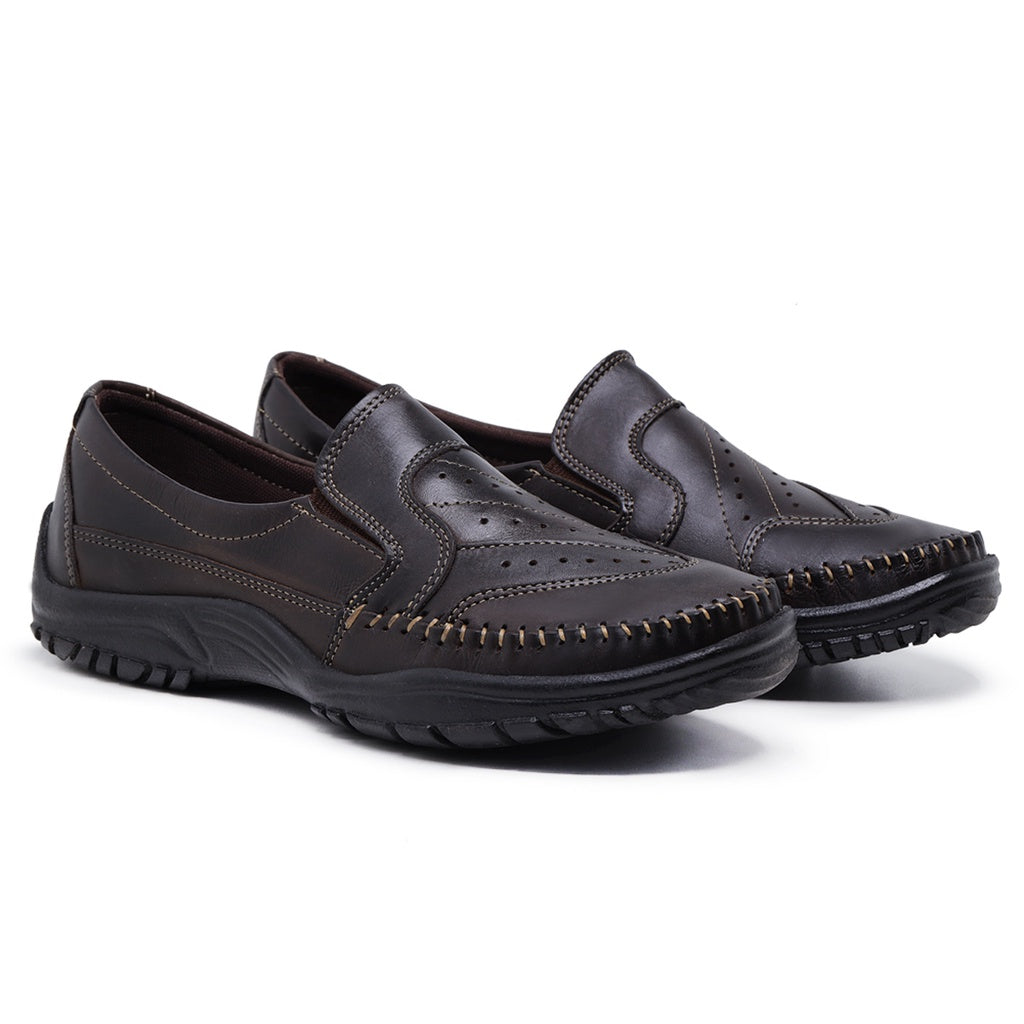 Mocassim Slipper Masculino em Couro Legítimo - Conforto Premium para o Dia a Dia