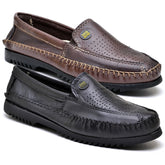 Kit com 2 Pares de Mocassins Masculinos em Couro Legítimo - Conforto e Elegância