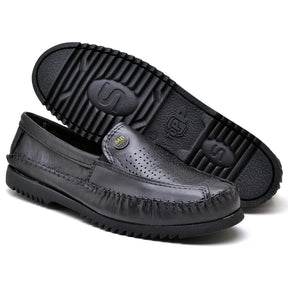 Kit com 2 Pares de Mocassins Masculinos em Couro Legítimo - Conforto e Elegância