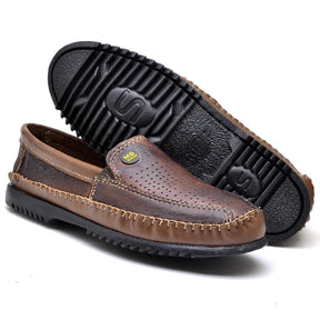 Kit com 2 Pares de Mocassins Masculinos em Couro Legítimo - Conforto e Elegância