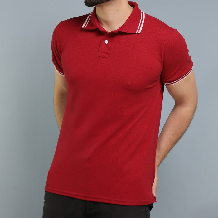 Camisa Polo Listra Piquet Masculina Lisa Basica