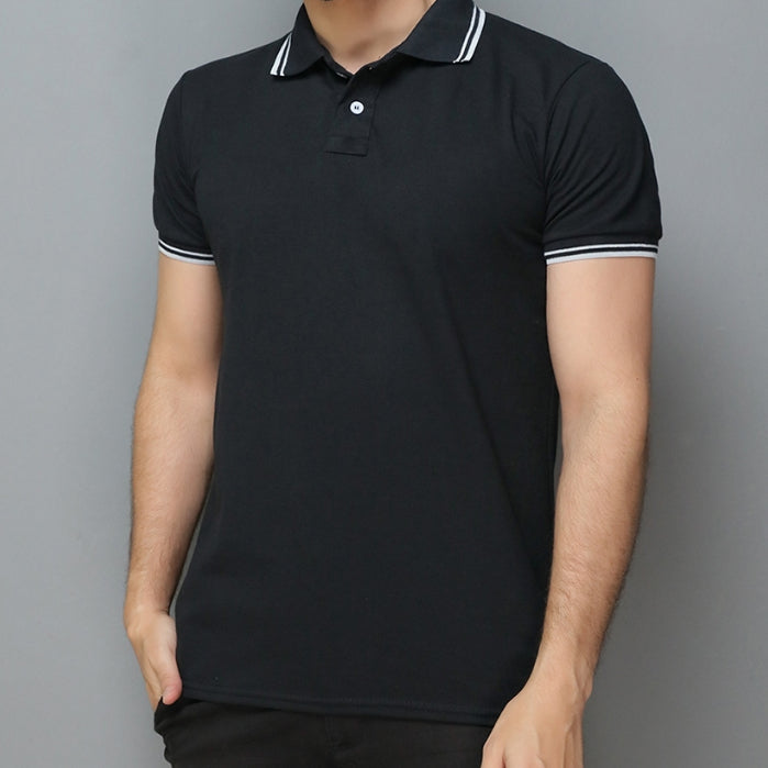 Camisa Polo Listra Piquet Masculina Lisa Basica