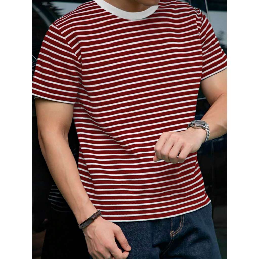 Camiseta Listrada Masculina Básica