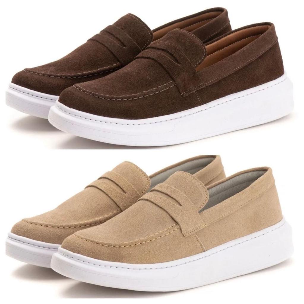 Kit 2 em 1: Oxford Brogue + Loafer Ajustável em Couro Legítimo - Elegância Versátil