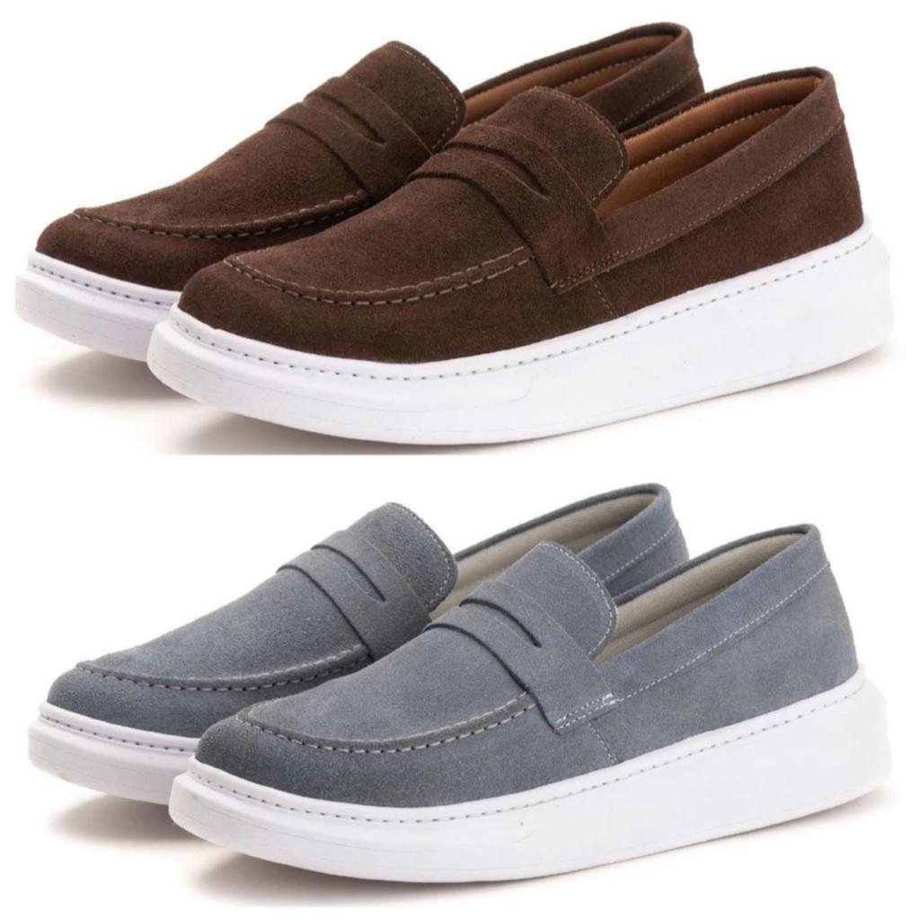 Kit 2 em 1: Oxford Brogue + Loafer Ajustável em Couro Legítimo - Elegância Versátil
