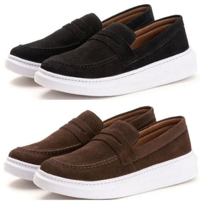 Kit 2 em 1: Oxford Brogue + Loafer Ajustável em Couro Legítimo - Elegância Versátil