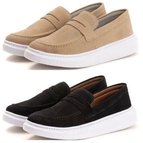 Kit 2 em 1: Oxford Brogue + Loafer Ajustável em Couro Legítimo - Elegância Versátil